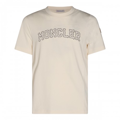 WHITE COTTON LOGO T-SHIRT
