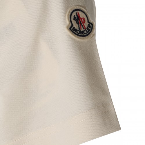 WHITE COTTON LOGO T-SHIRT