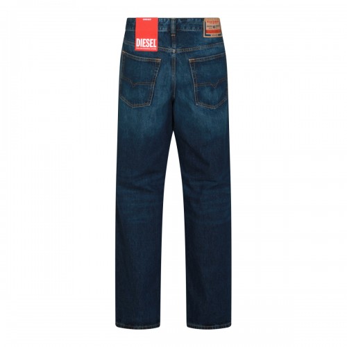 DARK BLUE COTTON DENIM JEANS 2