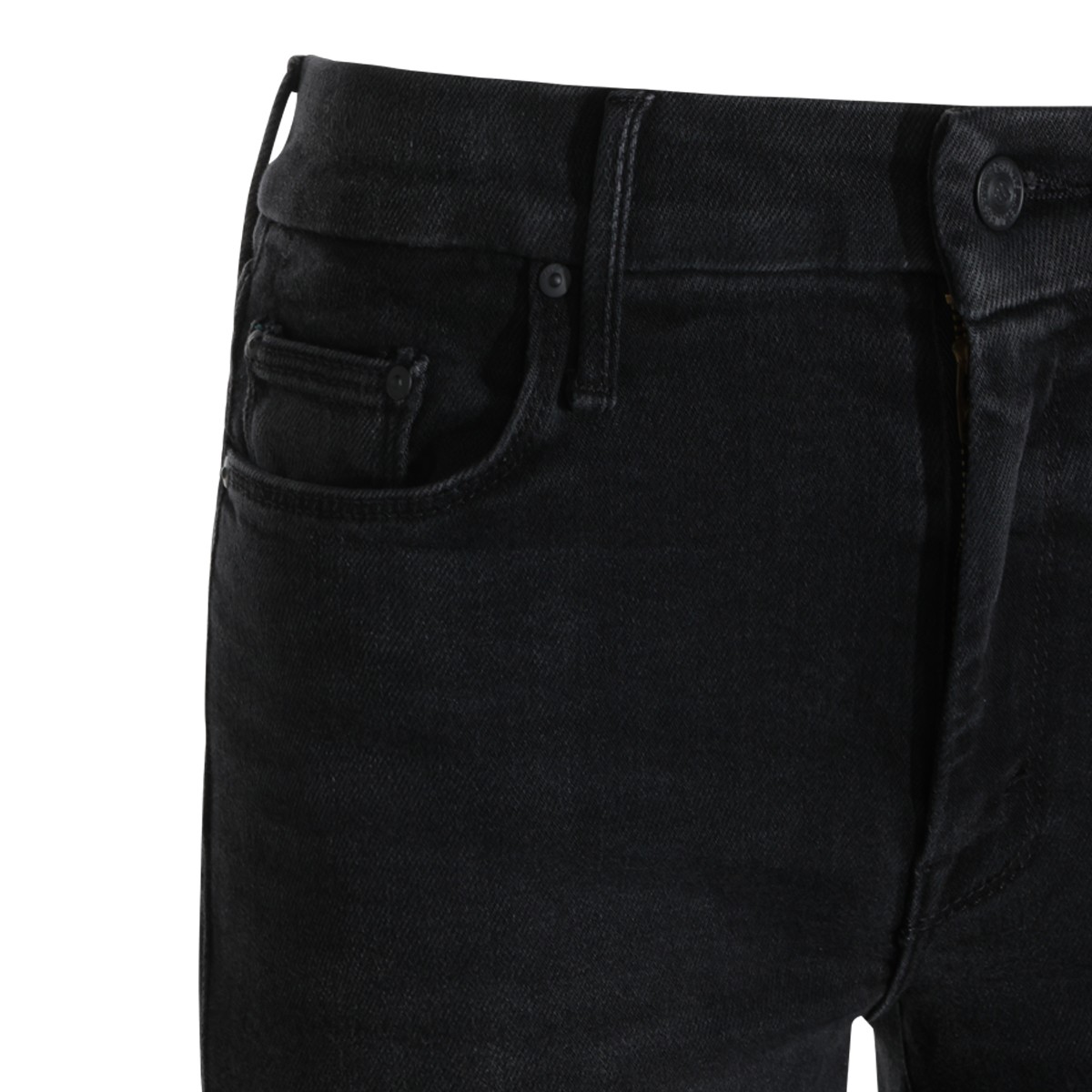 BLACK COTTON THE ROLLER JEANS
