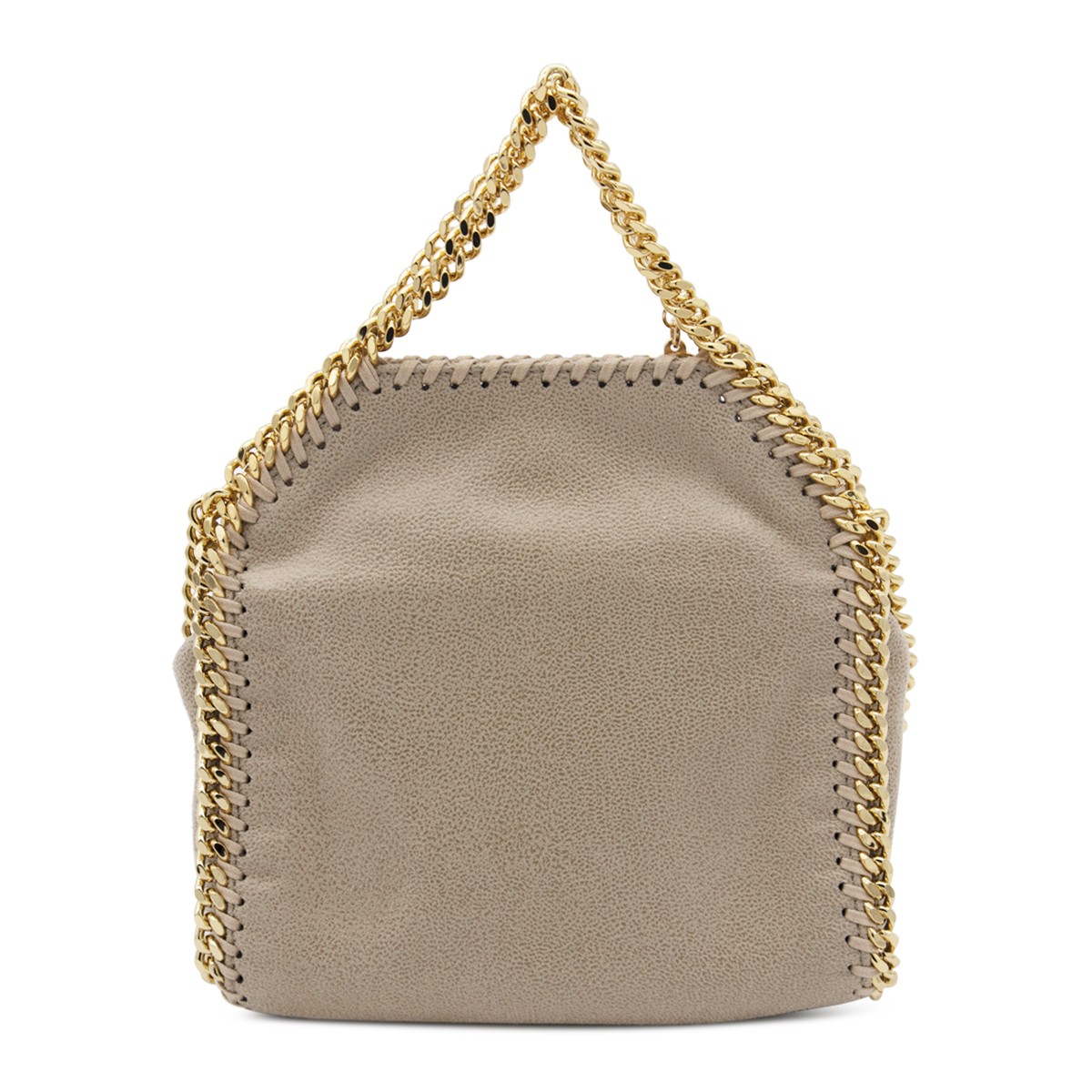 CREAM FAUX LEATHER FALABELLA TOTE