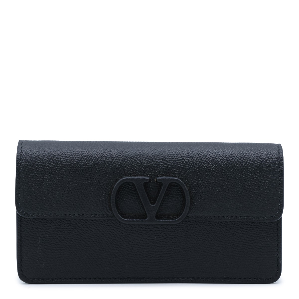 BLACK LEATHER VLOGO SIGNATURE MINI BAG