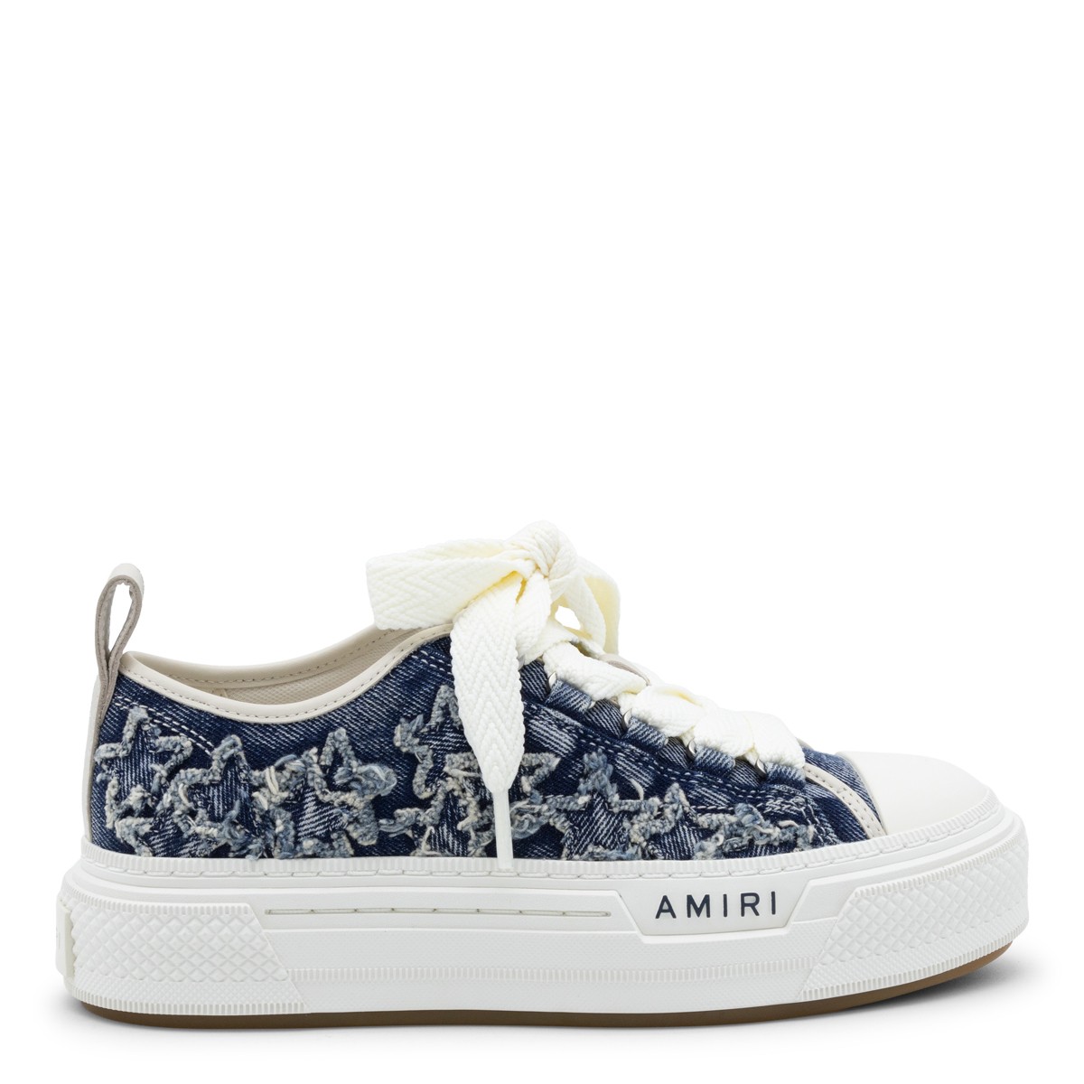 BLUE DENIM COURT LOW SNEAKERS