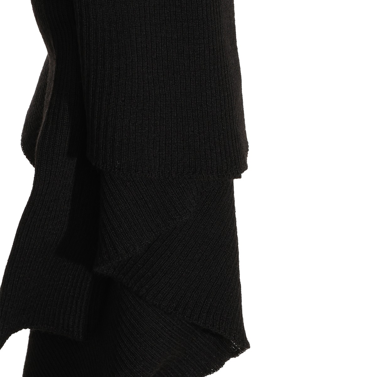 BLACK WOOL KNITWEAR
