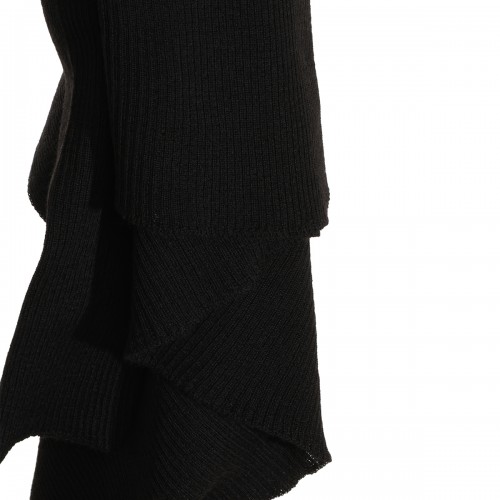 BLACK WOOL KNITWEAR