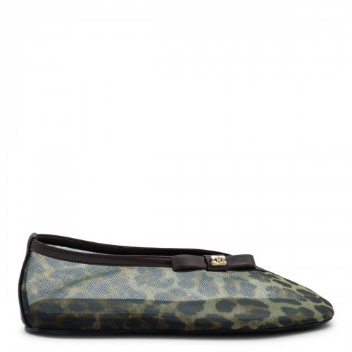 ALMOND MILK ANIMALIER FLATS