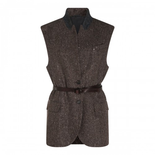 BROWN WOOL BLAZER
