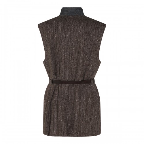 BROWN WOOL BLAZER 2