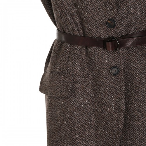 BROWN WOOL BLAZER