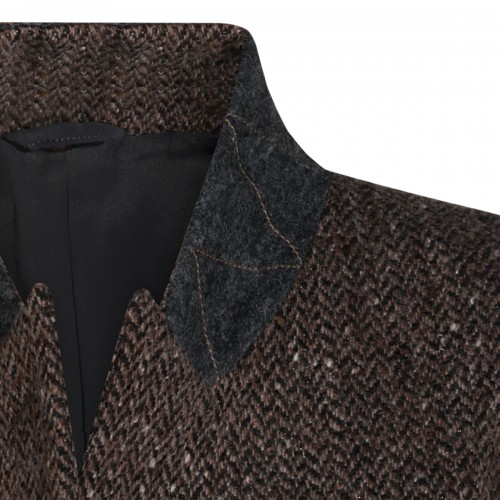 BROWN WOOL BLAZER
