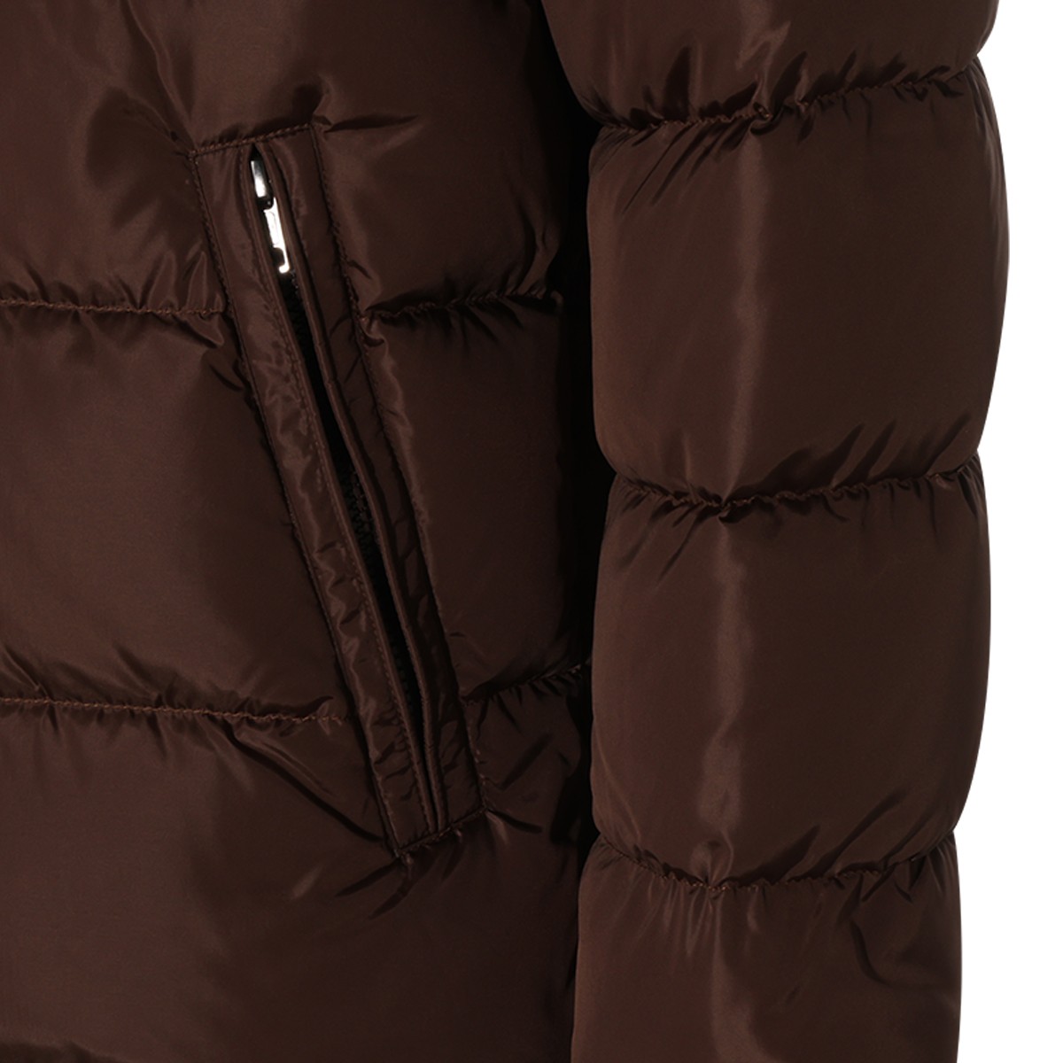 CHOCOLATE PUFFER MAYA DOWN JACKET