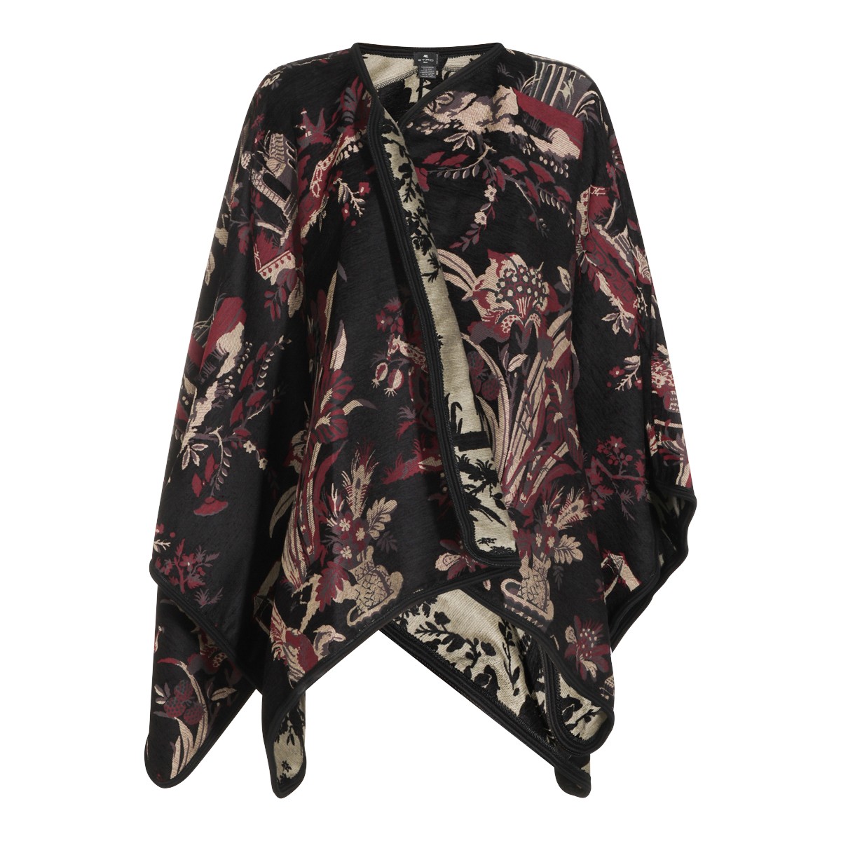 BORDEAUX COTTON VISCOSE BLEND CAPE