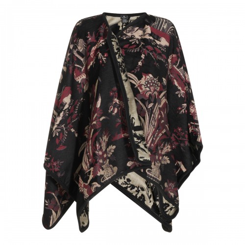 BORDEAUX COTTON VISCOSE BLEND CAPE