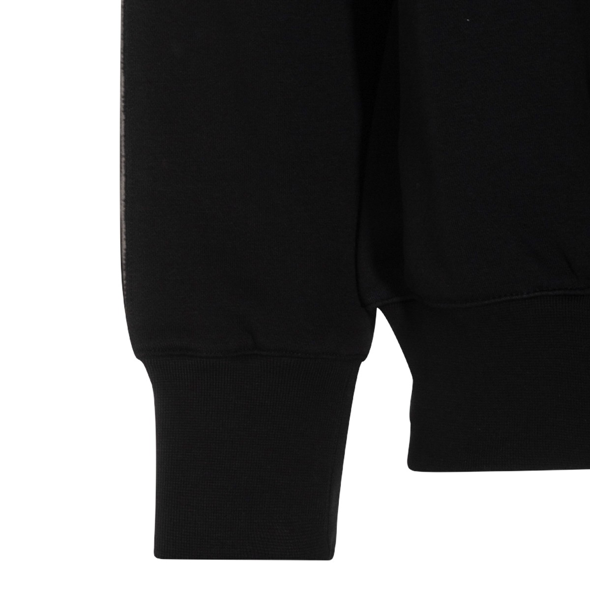 BLACK COTTON SWEATSHIRT