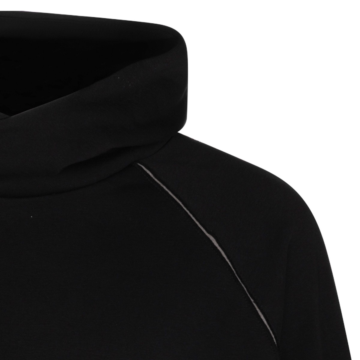 BLACK COTTON SWEATSHIRT
