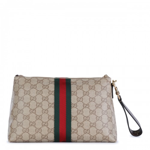 BEIGE GG WEB MINI BAG