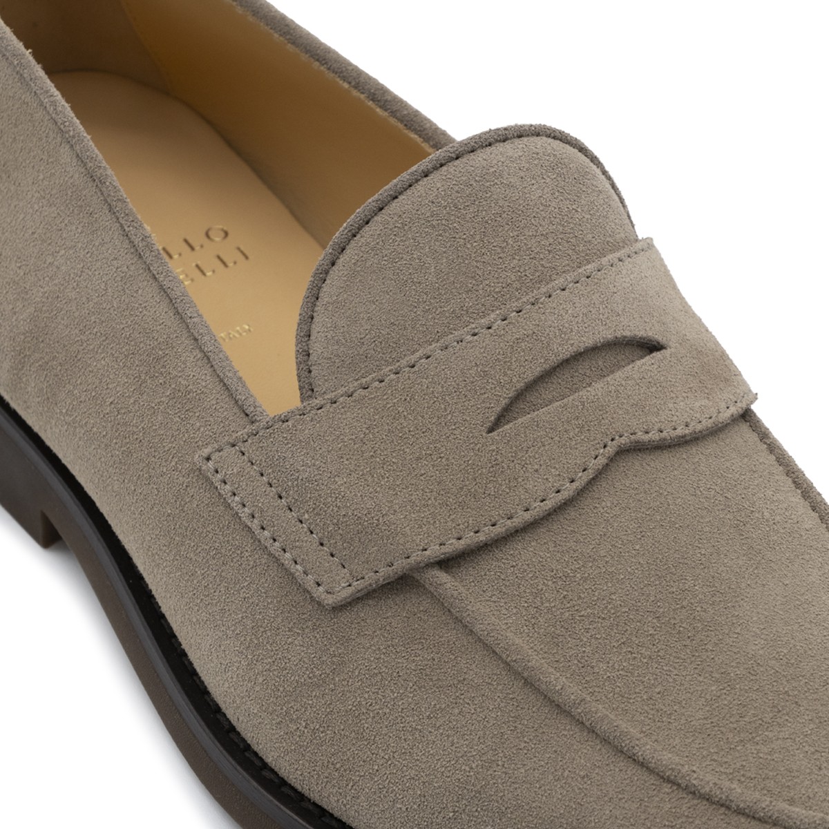 TAUPE SUEDE LOAFERS