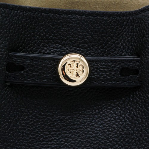 BLACK LEATHER SATCHEL
