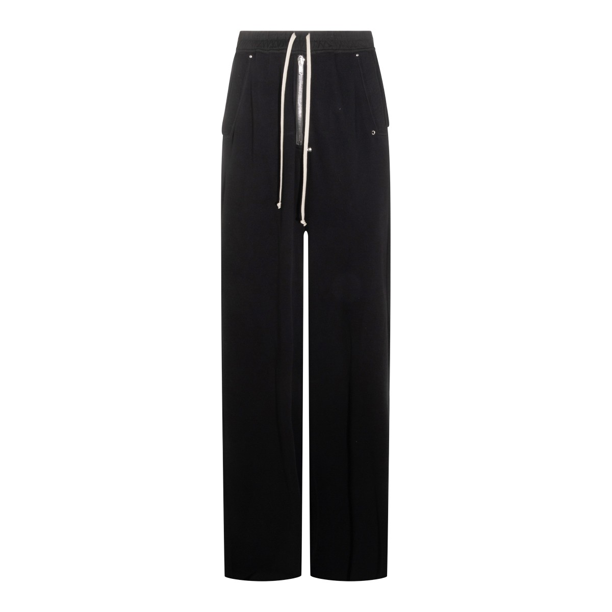 BLACK COTTON WIDE BELA PANT