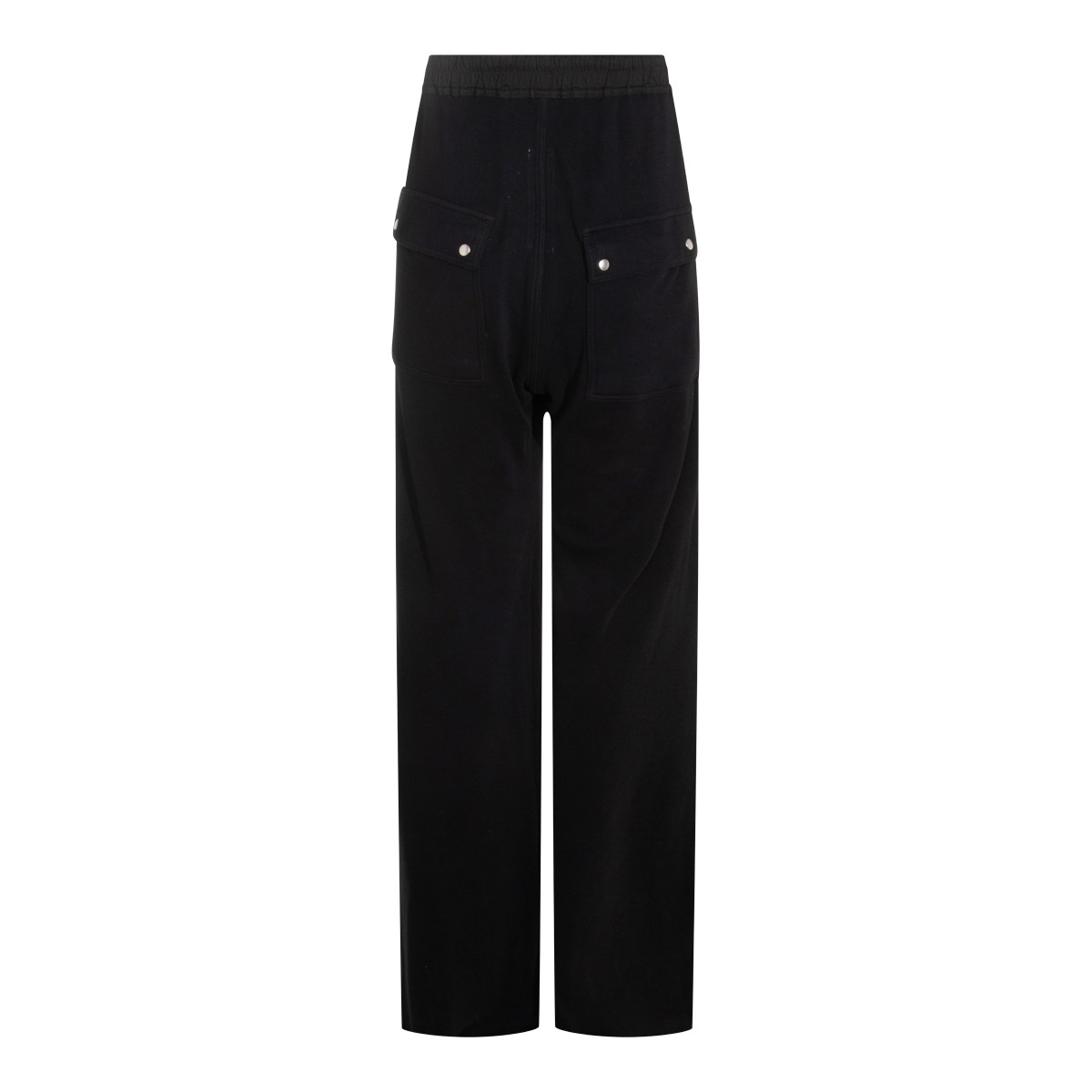 BLACK COTTON WIDE BELA PANT