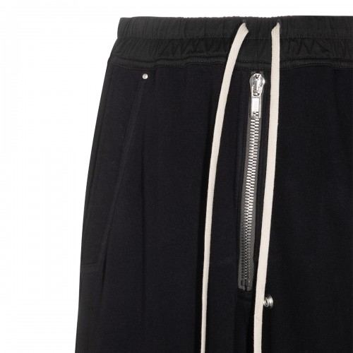 BLACK COTTON WIDE BELA PANT