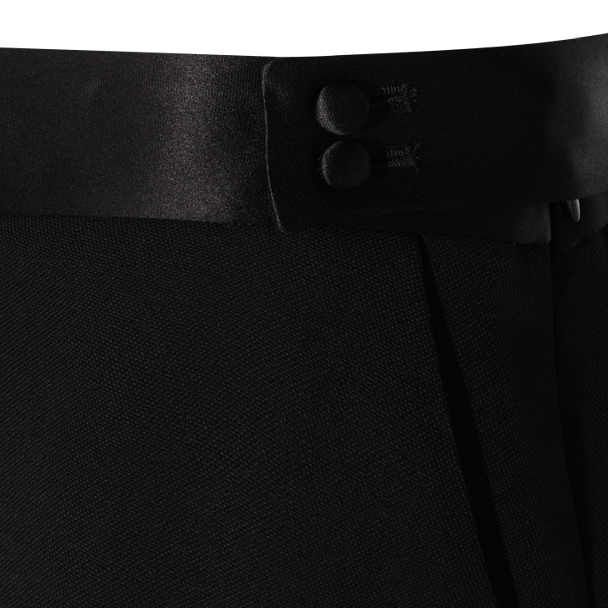 BLACK WOOL SKIRT
