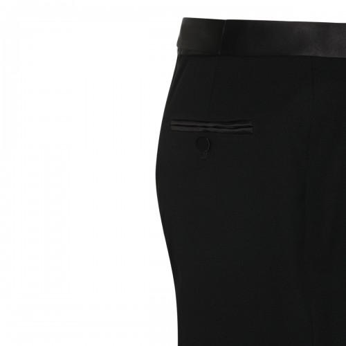 BLACK WOOL SKIRT