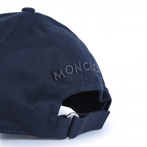 NAVY COTTON LOGO BASEBALL CAP 2