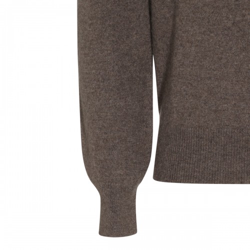 TOBACCO CASHMERE SWEATER