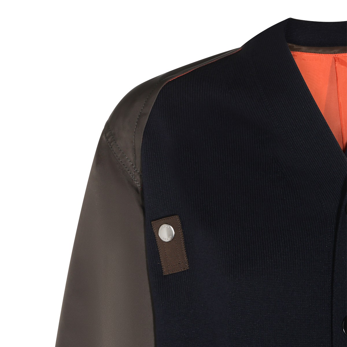 NAVY AND KHAKI COTTON KNITWEAR