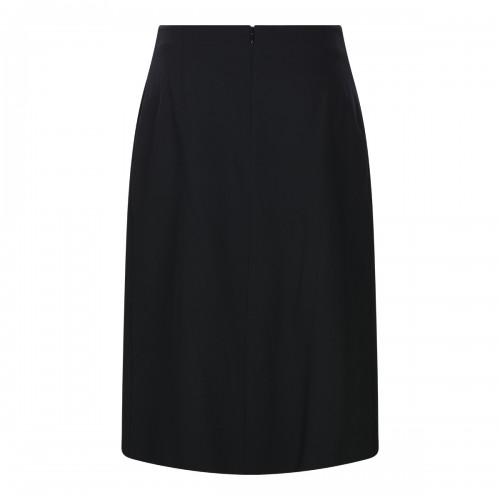 BLACK VIRGIN WOOL SKIRT 2