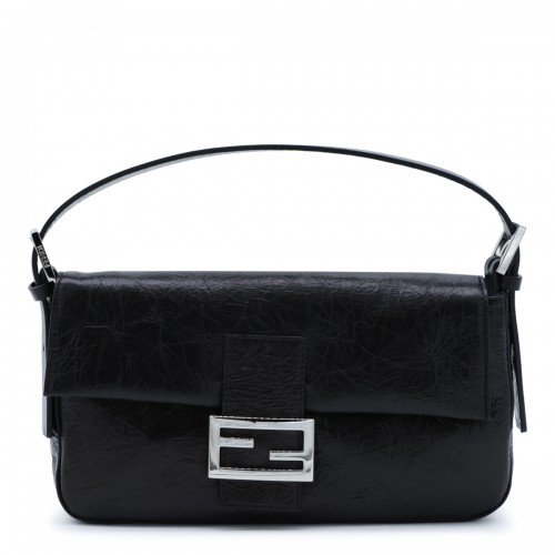 BLACK LEATHER BAGUETTE...
