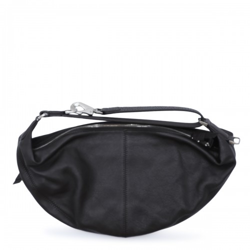 DARK BROWN COTTON MINI QUIVER SHOULDER BAG
