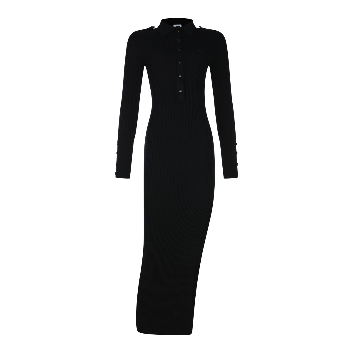BLACK VISCOSE DRESS