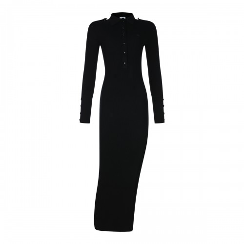 BLACK VISCOSE DRESS