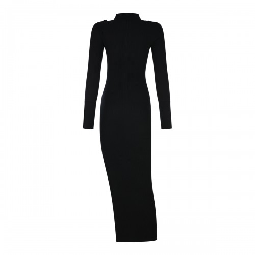 BLACK VISCOSE DRESS