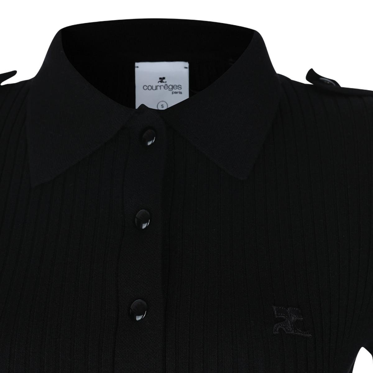 BLACK VISCOSE DRESS