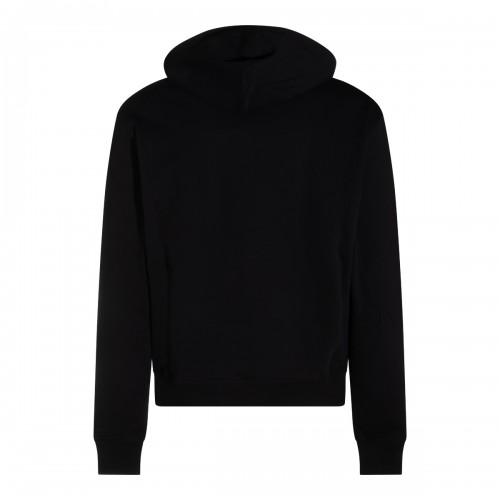 BLACK COTTON SWEATSHIRT