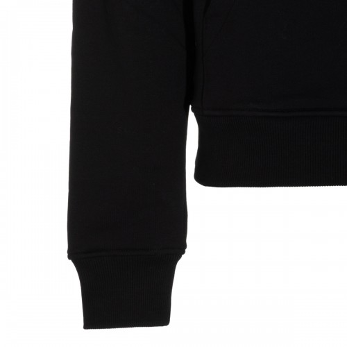 BLACK COTTON SWEATSHIRT