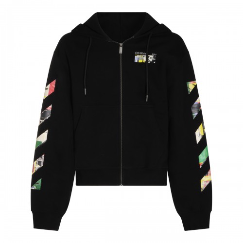 BLACK COTTON ARROWS SWEATSHIRT