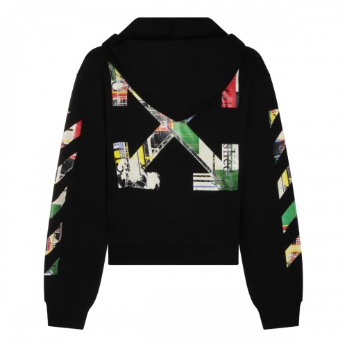 BLACK COTTON ARROWS SWEATSHIRT 2