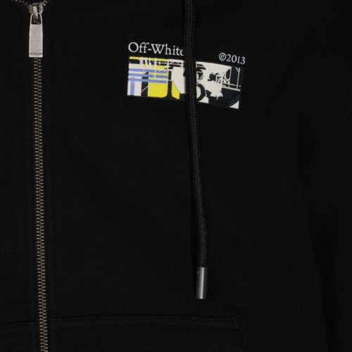 BLACK COTTON ARROWS SWEATSHIRT