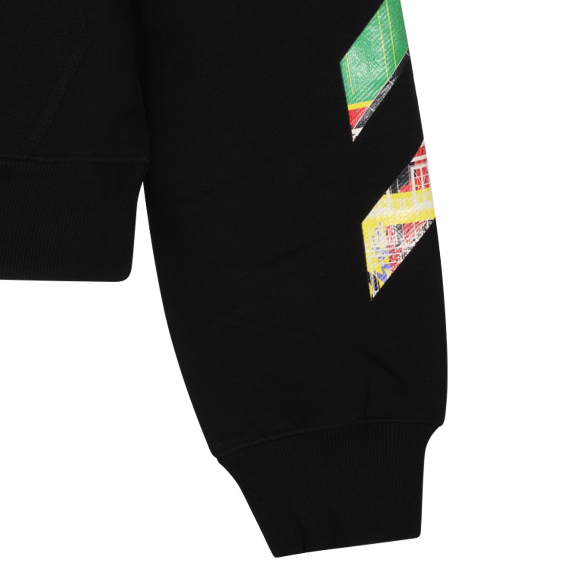 BLACK COTTON ARROWS SWEATSHIRT