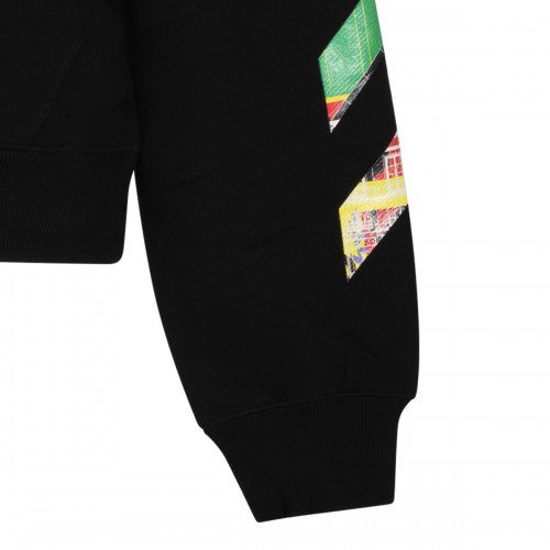 BLACK COTTON ARROWS SWEATSHIRT