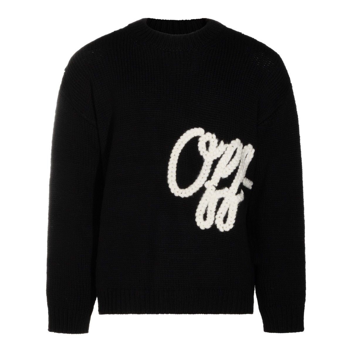 BLACK WOOL SWEATER