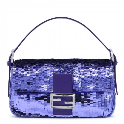 PURPLE BAGUETTE SHOULDER BAG