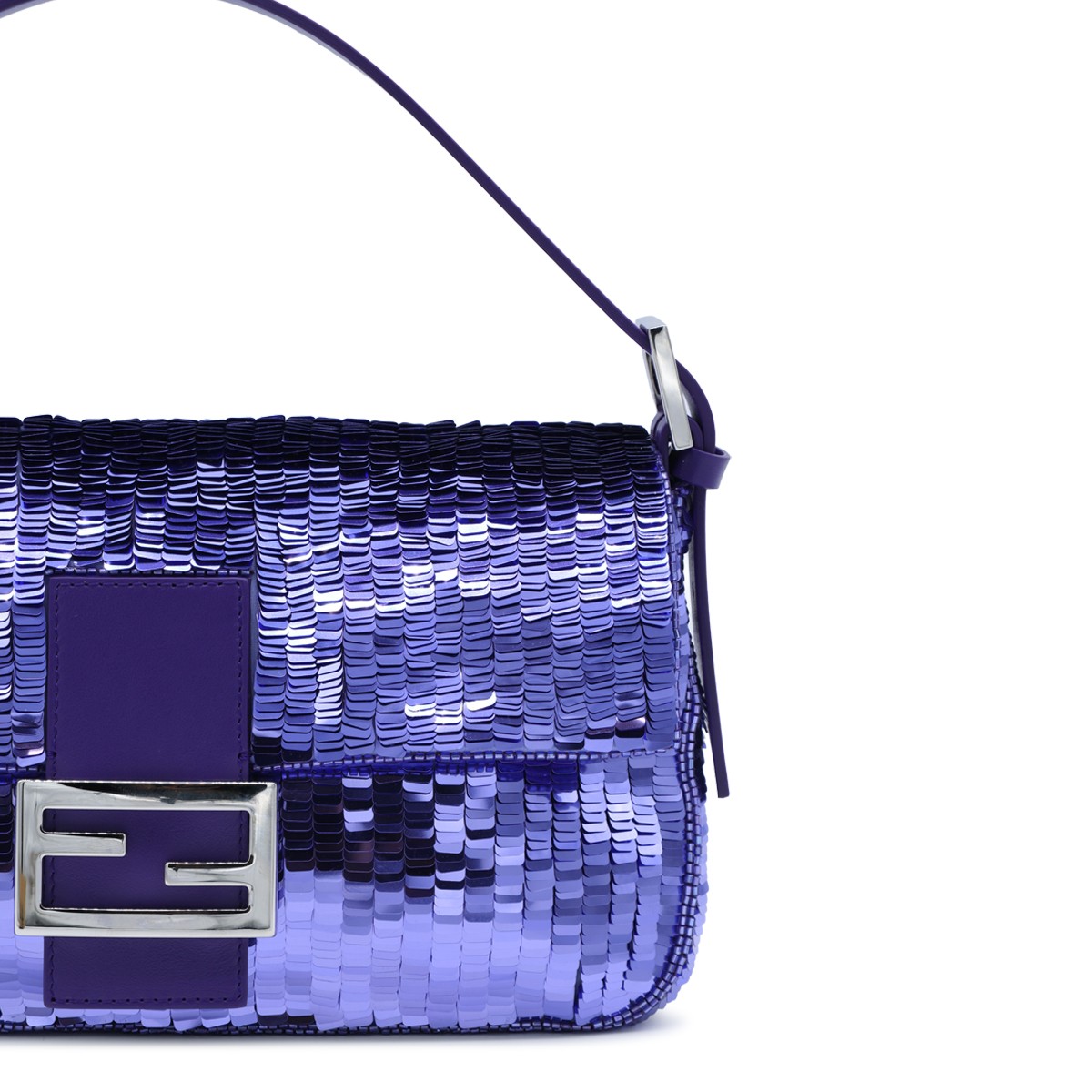 PURPLE BAGUETTE SHOULDER BAG