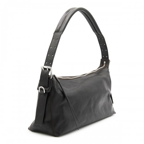 DARK BROWN LEATHER BELTED... 2