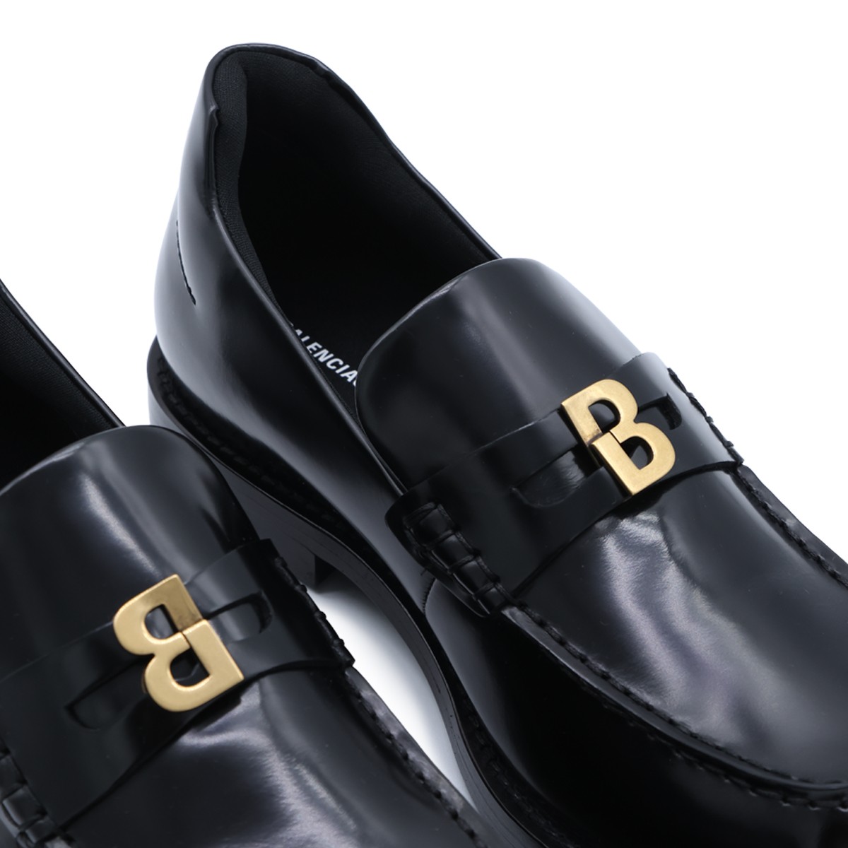 BLACK LEATHER LOAFERS