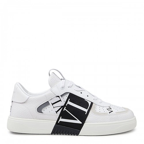WHITE LEATHER VL7N SNEAKERS